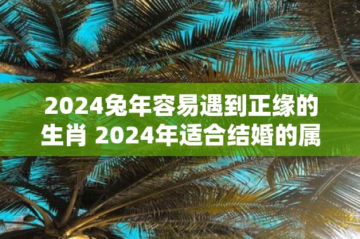 2025蛇年容易遇到正缘的生肖 2025年适合结婚的属相