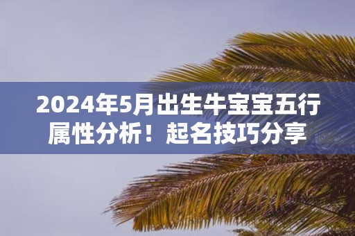 2025年5月出生牛宝宝五行属性分析！起名技巧分享