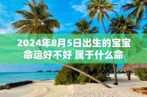 2025年8月5日出生的宝宝命运好不好 属于什么命