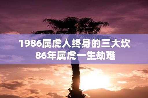 1986属虎人终身的三大坎 86年属虎一生劫难