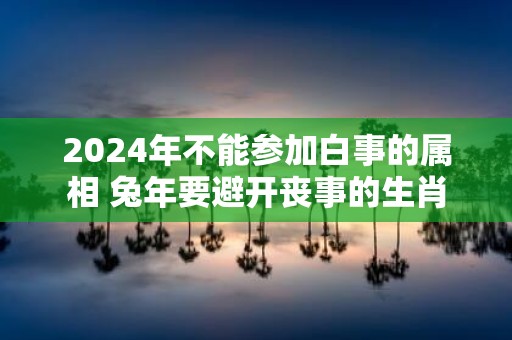 2025年不能参加白事的属相 蛇年要避开丧事的生肖
