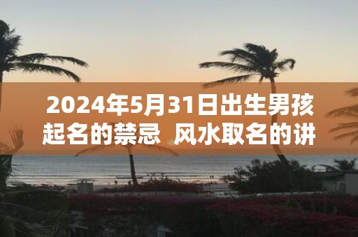 2025年5月31日出生男孩起名的禁忌 风水取名的讲究