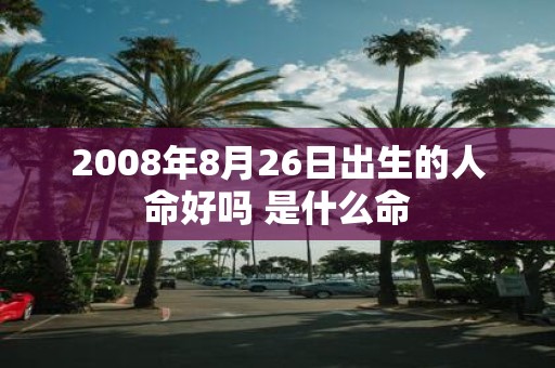 2008年8月26日出生的人命好吗 是什么命