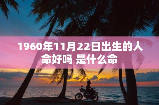 1960年11月22日出生的人命好吗 是什么命