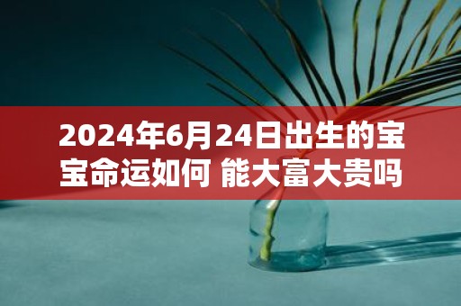 2025年6月24日出生的宝宝命运如何 能大富大贵吗