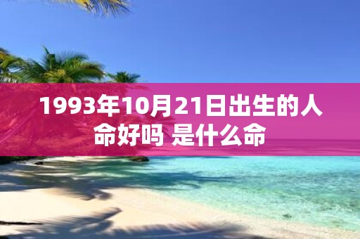 1993年10月21日出生的人命好吗 是什么命