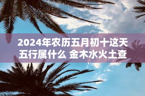 2025年农历五月初十这天五行属什么 金木水火土查询