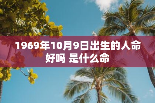 1969年10月9日出生的人命好吗 是什么命