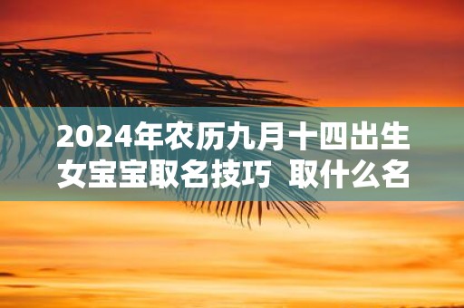 2025年农历九月十四出生女宝宝取名技巧 取什么名字好
