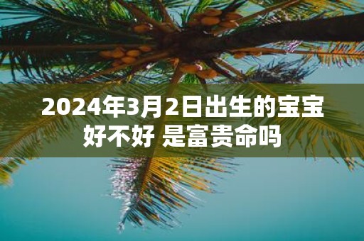 2025年3月2日出生的宝宝好不好 是富贵命吗