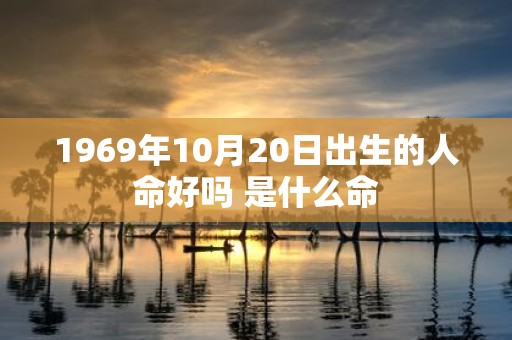 1969年10月20日出生的人命好吗 是什么命