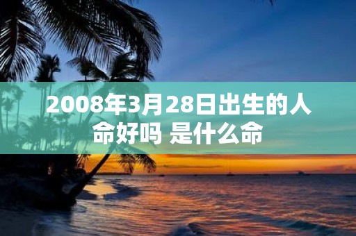 2008年3月28日出生的人命好吗 是什么命