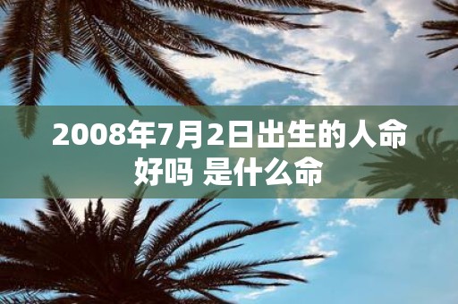 2008年7月2日出生的人命好吗 是什么命