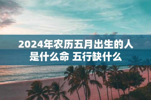 2025年农历五月出生的人是什么命 五行缺什么