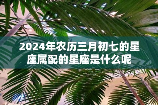 2025年农历三月初七的星座属配的星座是什么呢