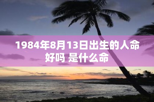 1984年8月13日出生的人命好吗 是什么命