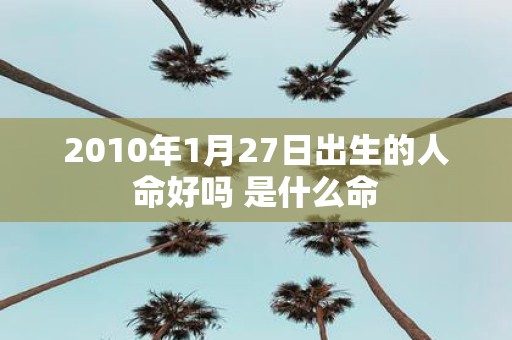 2010年1月27日出生的人命好吗 是什么命