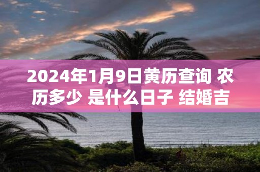 2025年1月9日黄历查询 农历多少 是什么日子 结婚吉时