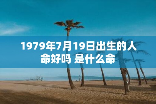1979年7月19日出生的人命好吗 是什么命