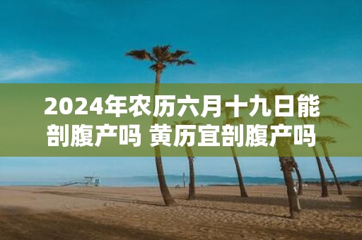 2025年农历六月十九日能剖腹产吗 黄历宜剖腹产吗