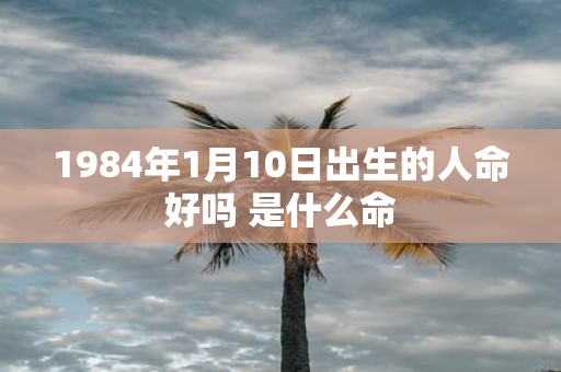 1984年1月10日出生的人命好吗 是什么命