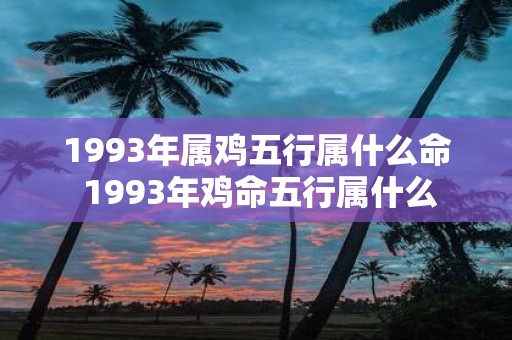 1993年属鸡五行属什么命 1993年鸡命五行属什么
