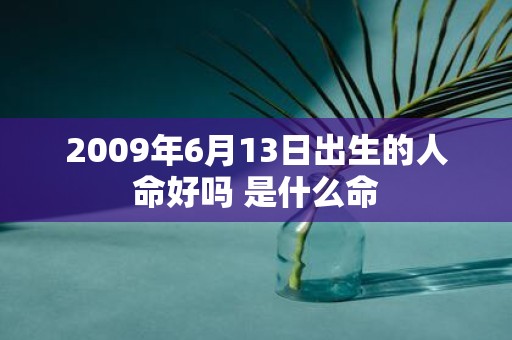 2009年6月13日出生的人命好吗 是什么命