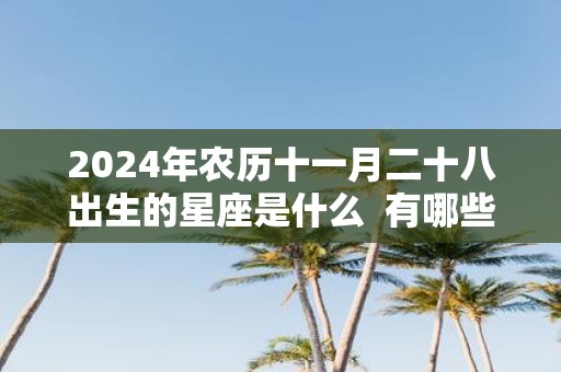 2025年农历十一月二十八出生的星座是什么 有哪些吉祥物