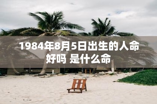 1984年8月5日出生的人命好吗 是什么命