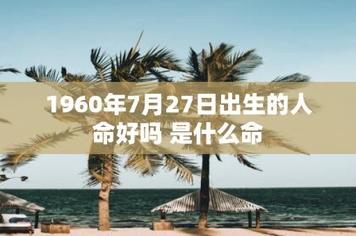 1960年7月27日出生的人命好吗 是什么命