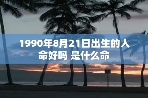 1990年8月21日出生的人命好吗 是什么命