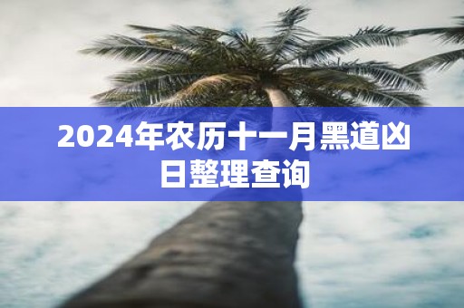 2025年农历十一月黑道凶日整理查询