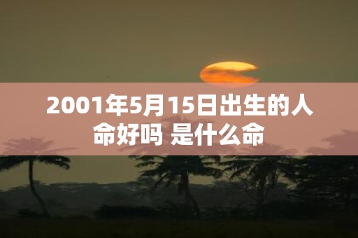 2001年5月15日出生的人命好吗 是什么命 2001年5月15日出生的人命好吗 是什么命