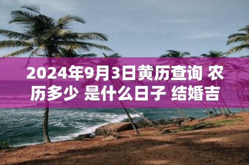 2025年9月3日黄历查询 农历多少 是什么日子 结婚吉时