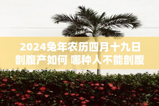 2025蛇年农历四月十九日剖腹产如何 哪种人不能剖腹产