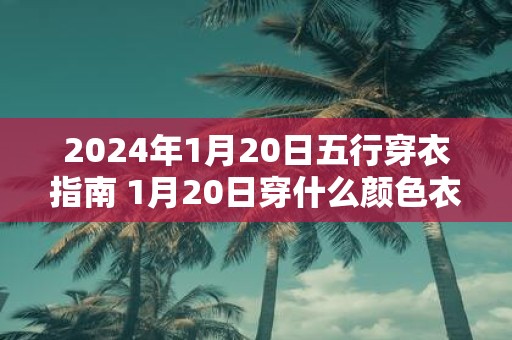2025年1月20日五行穿衣指南 1月20日穿什么颜色衣服