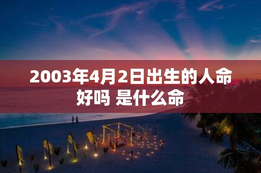 2003年4月2日出生的人命好吗 是什么命