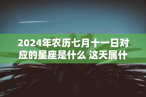 2025年农历七月十一日对应的星座是什么 这天属什么星座