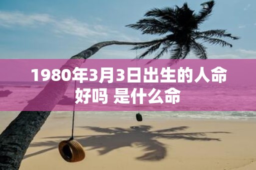 1980年3月3日出生的人命好吗 是什么命