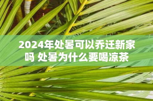 2025年处暑可以乔迁新家吗 处暑为什么要喝凉茶