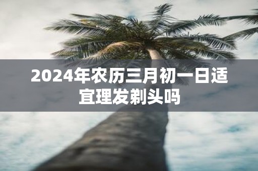 2025年农历三月初一日适宜理发剃头吗