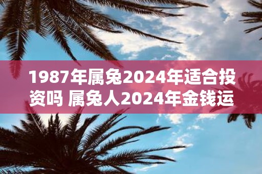 1987年属兔2025年适合投资吗 属兔人2025年金钱运势如何
