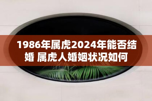 1986年属虎2025年能否结婚 属虎人婚姻状况如何