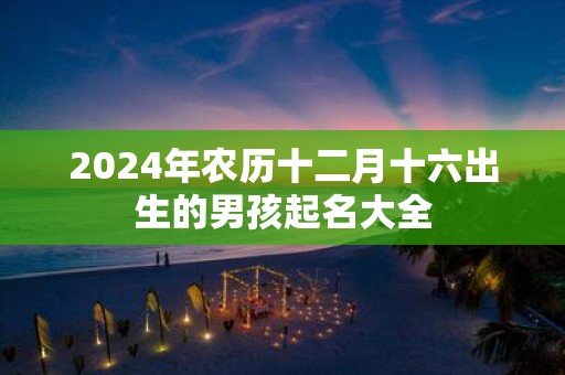 2025年农历十二月十六出生的男孩起名大全