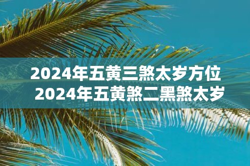 2025年五黄三煞太岁方位 2025年五黄煞二黑煞太岁方位