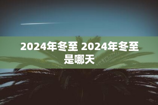 2025年冬至 2025年冬至是哪天