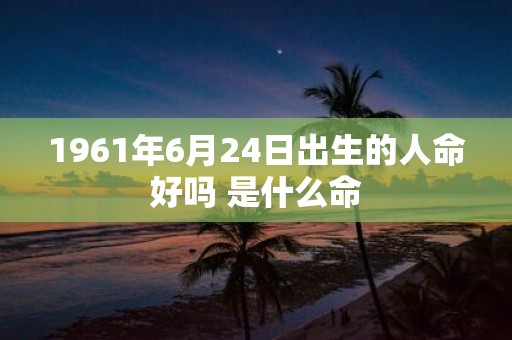 1961年6月24日出生的人命好吗 是什么命