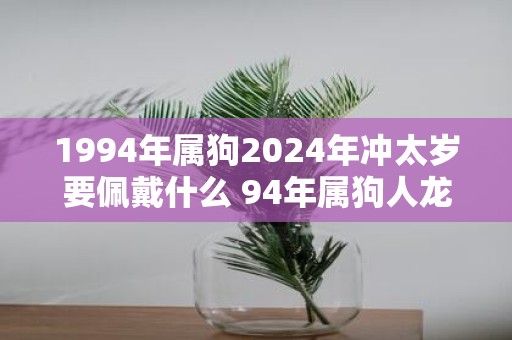 1994年属狗2025年冲太岁要佩戴什么 94年属狗人蛇年犯太岁怎么化解