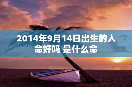 2014年9月14日出生的人命好吗 是什么命