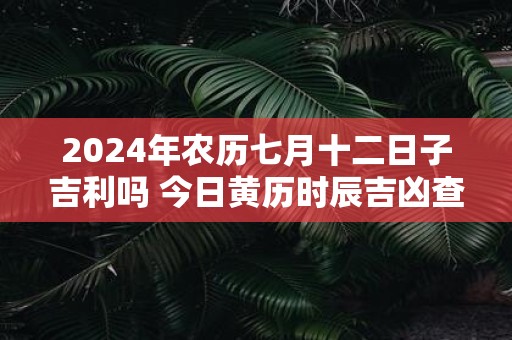 2025年农历七月十二日子吉利吗 今日黄历时辰吉凶查询
